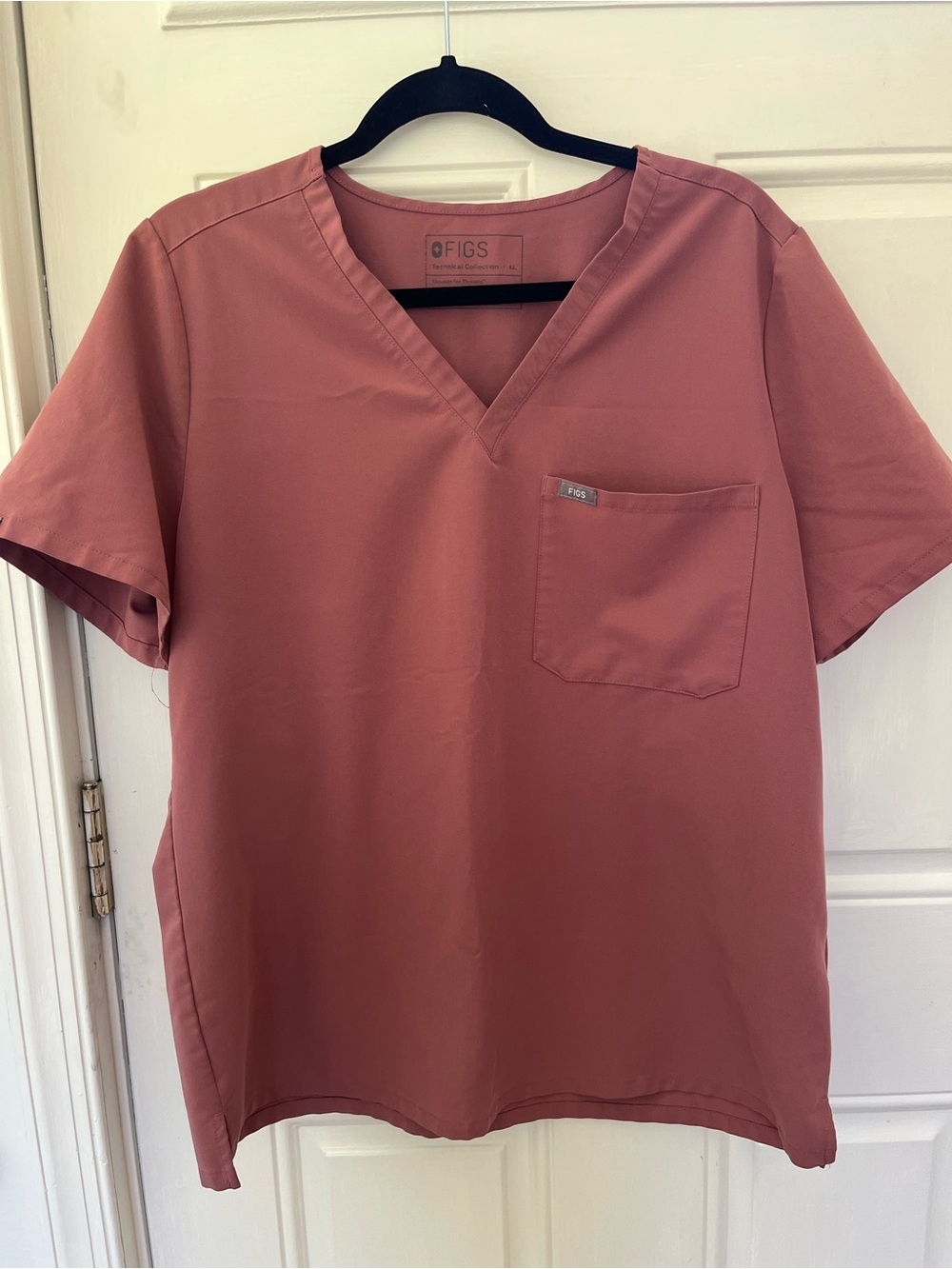 FIGS Mauve Catarina One Pocket Scrub Top Size XL